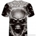 Fashion Print T Shirt Men Donci Cool 3D Skull Pattern Beach Casual Tees Black B07Q518LSR